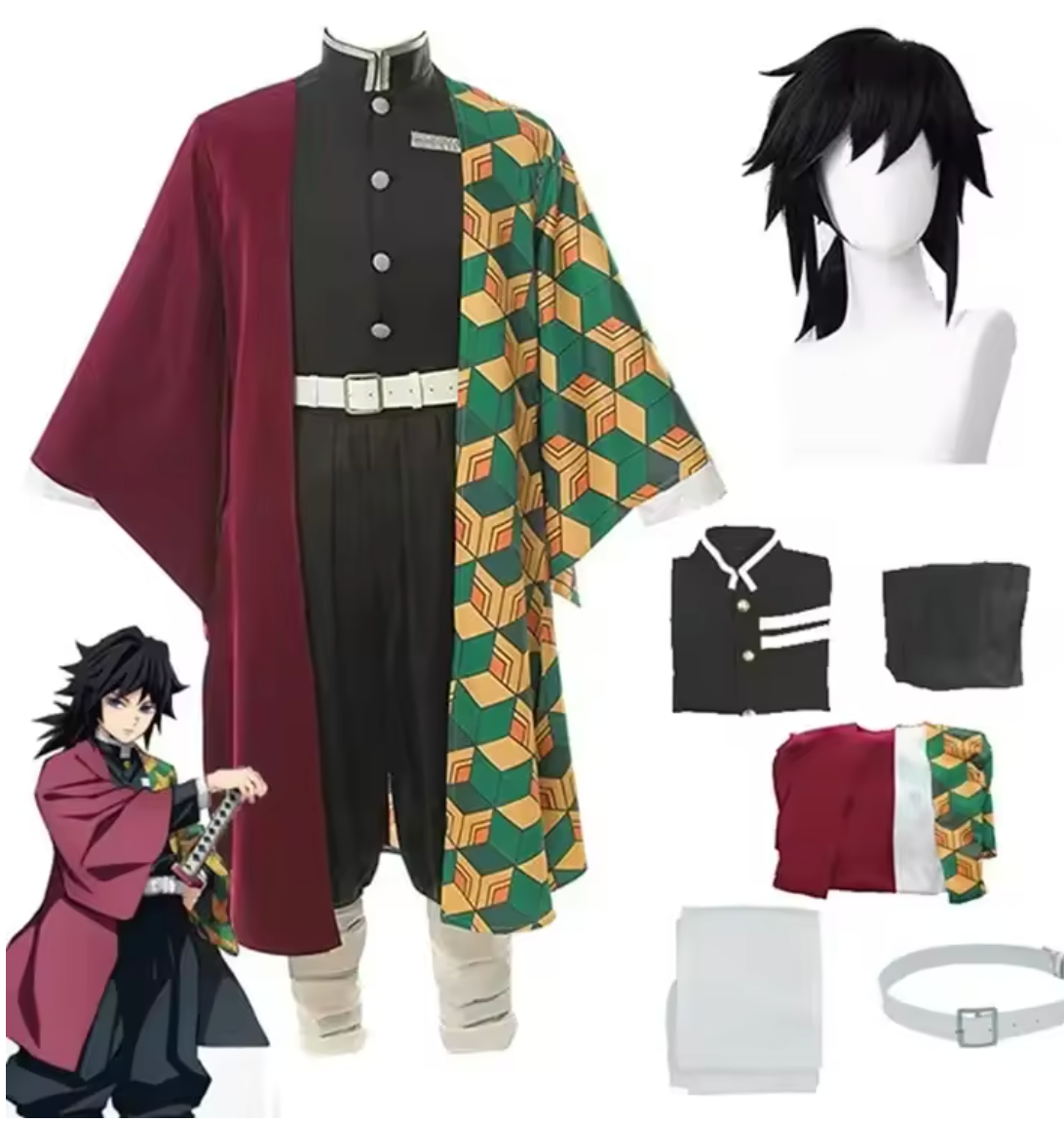 Cosplay Demon Slayer – Giyu Tomioka + Perruque