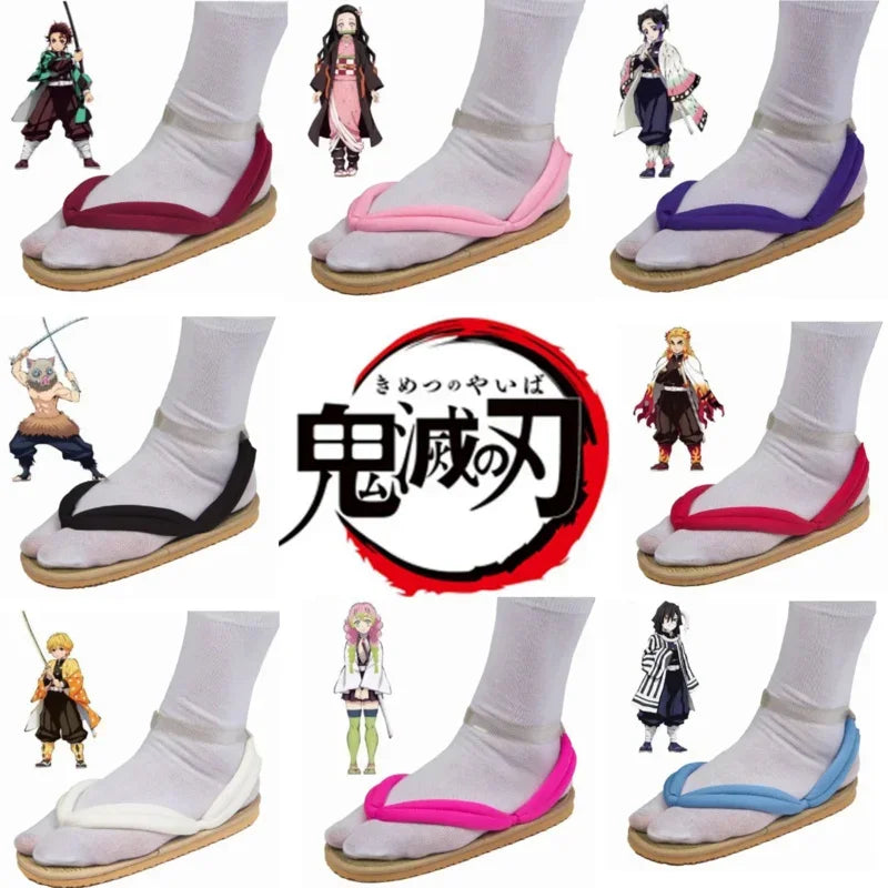 Chaussures de Cosplay Demon Slayer – Sandales traditionnelles japonaises