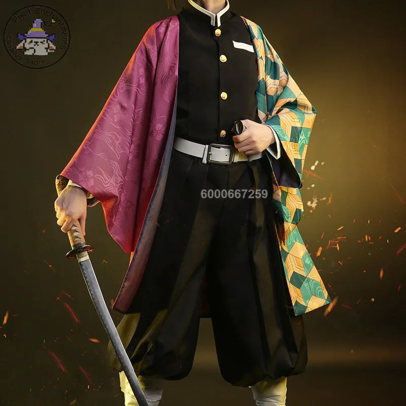 Cosplay Demon Slayer – Giyu Tomioka + Perruque
