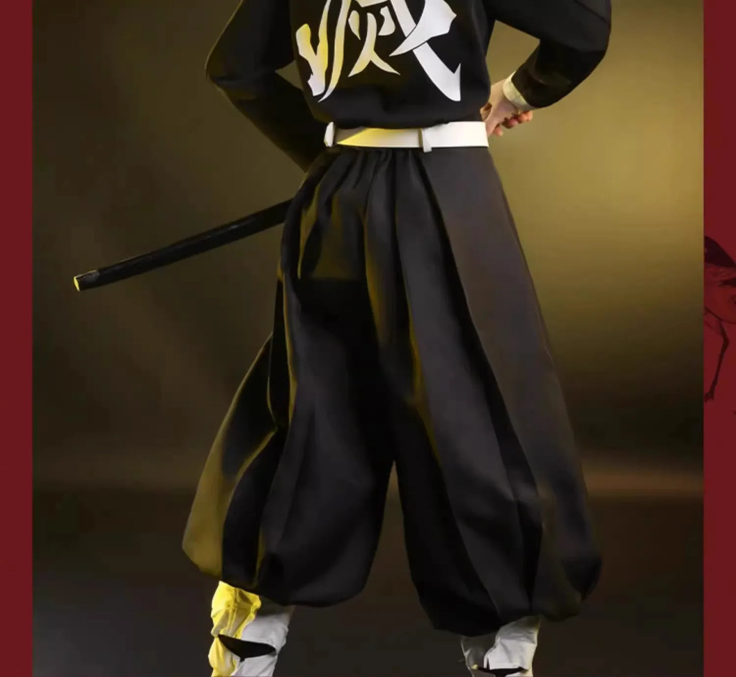 Cosplay Demon Slayer – Obanai Iguro + Perruque & Accessoires