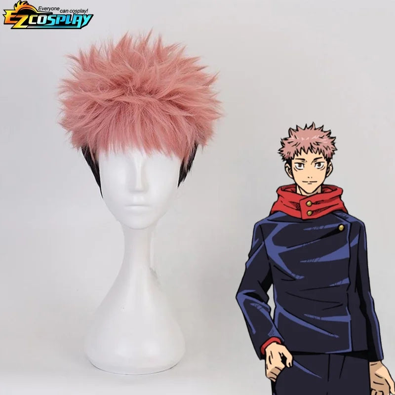 Cosplay Jujutsu Kaisen – Costume complet d’Itadori Yuji + Perruque