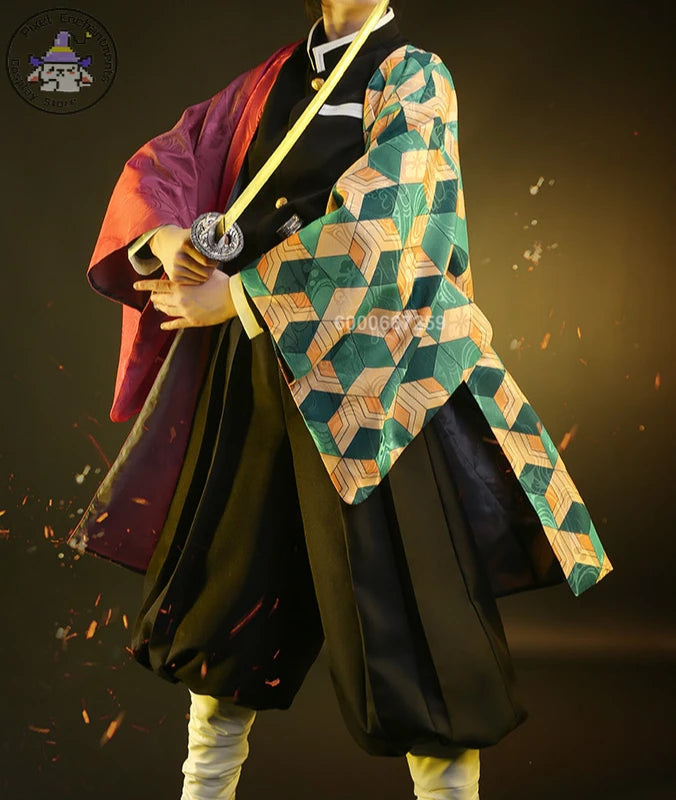 Cosplay Demon Slayer – Giyu Tomioka + Perruque