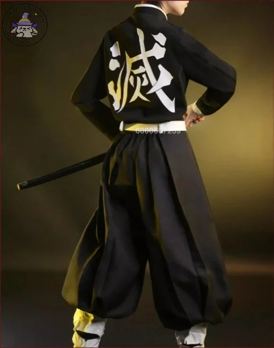 Cosplay Demon Slayer – Obanai Iguro + Perruque & Accessoires
