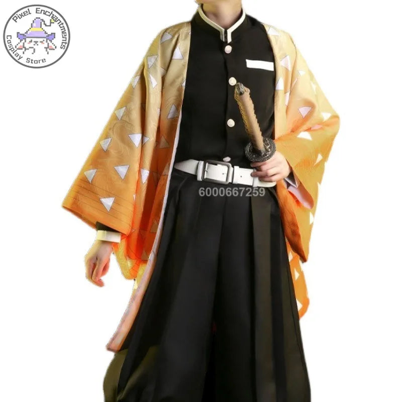 Cosplay Demon Slayer – Zenitsu Agatsuma + Perruque