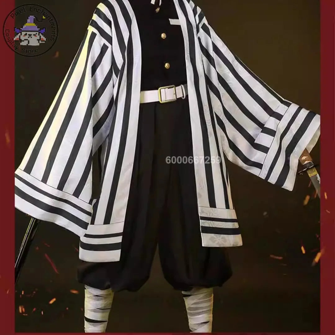 Cosplay Demon Slayer – Obanai Iguro + Perruque & Accessoires