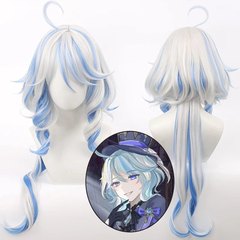 Cosplay Genshin Impact – Costume complet de Focalors + Perruque & Accessoires