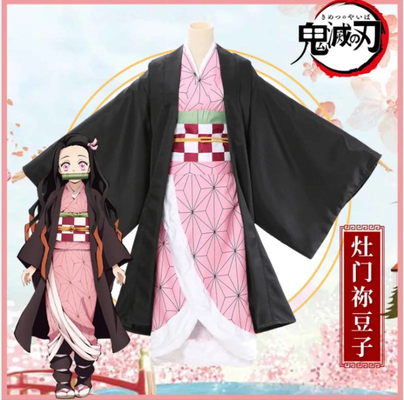 Cosplay Demon Slayer – Kamado Nezuko + Perruque & Accessoires