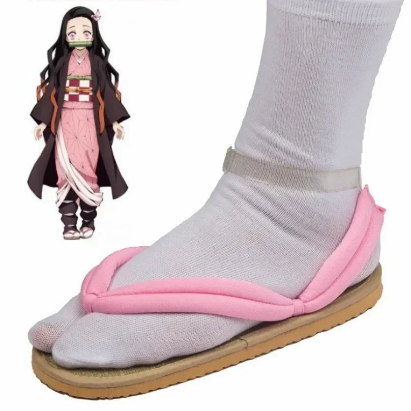 Chaussures de Cosplay Demon Slayer – Sandales traditionnelles japonaises