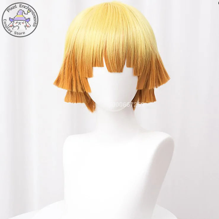 Cosplay Demon Slayer – Zenitsu Agatsuma + Perruque