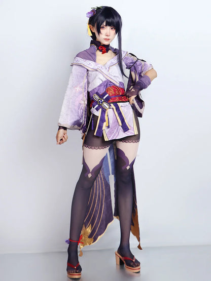 Cosplay Genshin Impact – Raiden Shogun Beelzebul+ Perruque & Accessoires