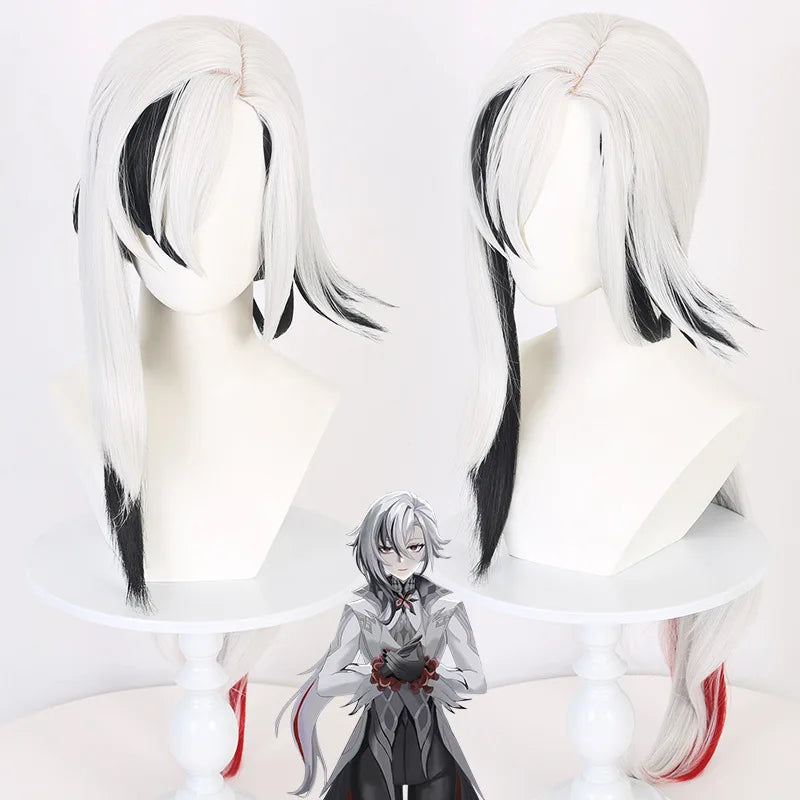 Cosplay Genshin Impact – Costume complet Fatui Harbinger + Perruque & Accessoires