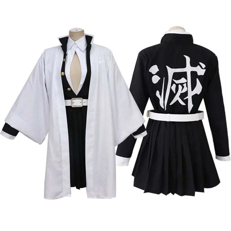 Cosplay Demon Slayer – Mitsuri Kanroji + Perruque & Accessoires