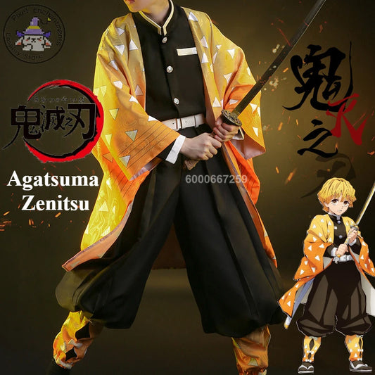 Cosplay Demon Slayer – Zenitsu Agatsuma + Perruque