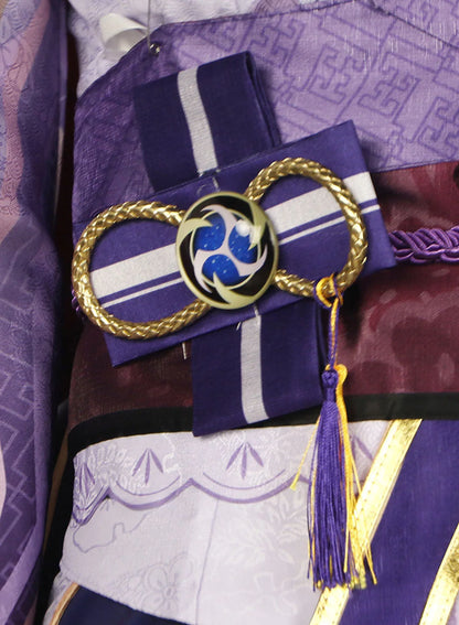 Cosplay Genshin Impact – Raiden Shogun Beelzebul+ Perruque & Accessoires