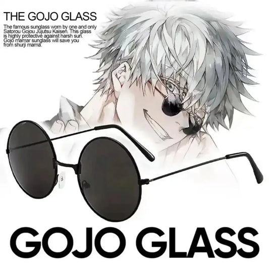 Lunettes de soleil rondes noires – Cosplay Satoru Gojo (Jujutsu Kaisen)