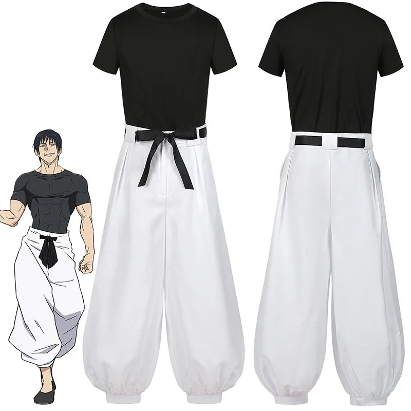 Cosplay Jujutsu Kaisen – Costume complet de Fushiguro Toji + Perruque