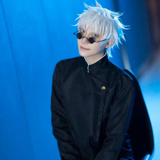 Cosplay Jujutsu Kaisen – Costume complet de Satoru Gojo + Perruque